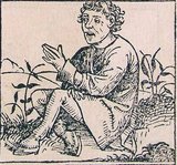 The Nuremberg Chronicle is an illustrated world history. Its structure follows the story of human history as related in the Bible; it includes the histories of a number of important Western cities. Written in Latin by Hartmann Schedel, with a version in German translation by Georg Alt, it appeared in 1493. It is one of the best-documented early printed books - an incunabulum (printed, not hand-written) - and one of the first to successfully integrate illustrations and text.