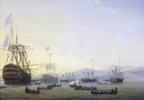 The Bombardment of Algiers (27 August 1816) was an attempt by Britain to end the slavery practices of the Dey of Algiers. An Anglo-Dutch fleet under the command of Admiral Lord Exmouth bombarded ships and the harbour defences of Algiers.<br/><br/>

Although there was a continuing campaign by various European and the American navies to suppress the piracy against Europeans by the North African Barbary states, the specific aim of this expedition was to free Christian slaves and to stop the practice of enslaving Europeans. To this end, it was partially successful as the Dey of Algiers freed around 3,000 slaves following the bombardment and signed a treaty against the slavery of Europeans. However, the cessation of slavery did not last long.