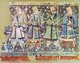 China: Mural of donors from the Kizil Thousand Buddha Caves, Xinjiang