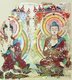 China: Bezeklik Thousand Buddha Caves, Turfan, Xinjiang: Seated Buddhas