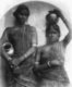 Sri Lanka: Two women -apparently Tamil - with water jars c1900
