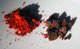 Yemen: Dragon's blood; powdered pigment or apothecary's grade; and roughly crushed incense. Image taken by Andy Dingley in 2010 and released under the Creative Commons Attribution Share Alike license.