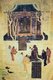 China: Mural showing Emperor Han Wudi (156-87 BCE) venerating two statues of the Buddha, Mogao Caves, Dunhuang, c.8th century CE