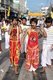 Thailand: Entranced devotees or 'Ma Song' take part in a procession through Phuket Town, Phuket Vegetarian Festival